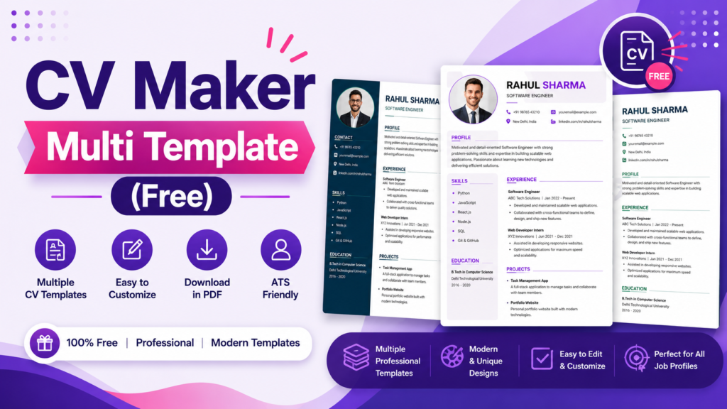 CV Maker Multi Template