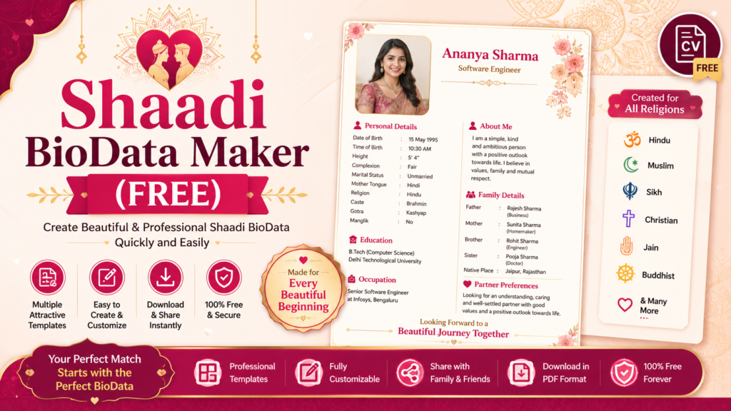 Shaadi BioData