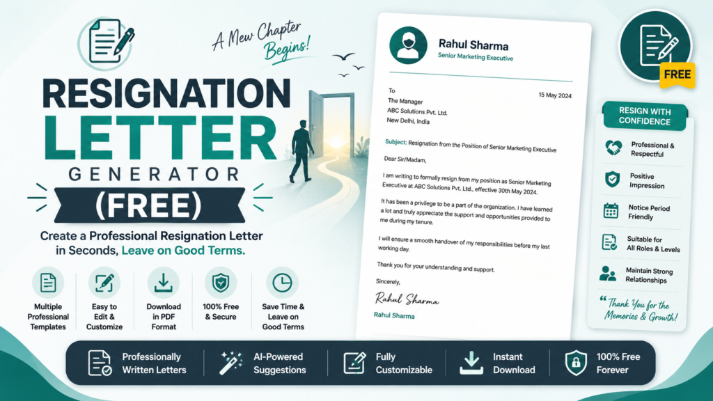 Resignation Letter Generator